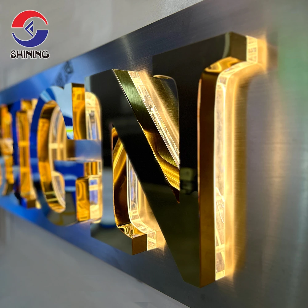 Custom Acrylic Crystal Letters - Backlit Signs for Advertising