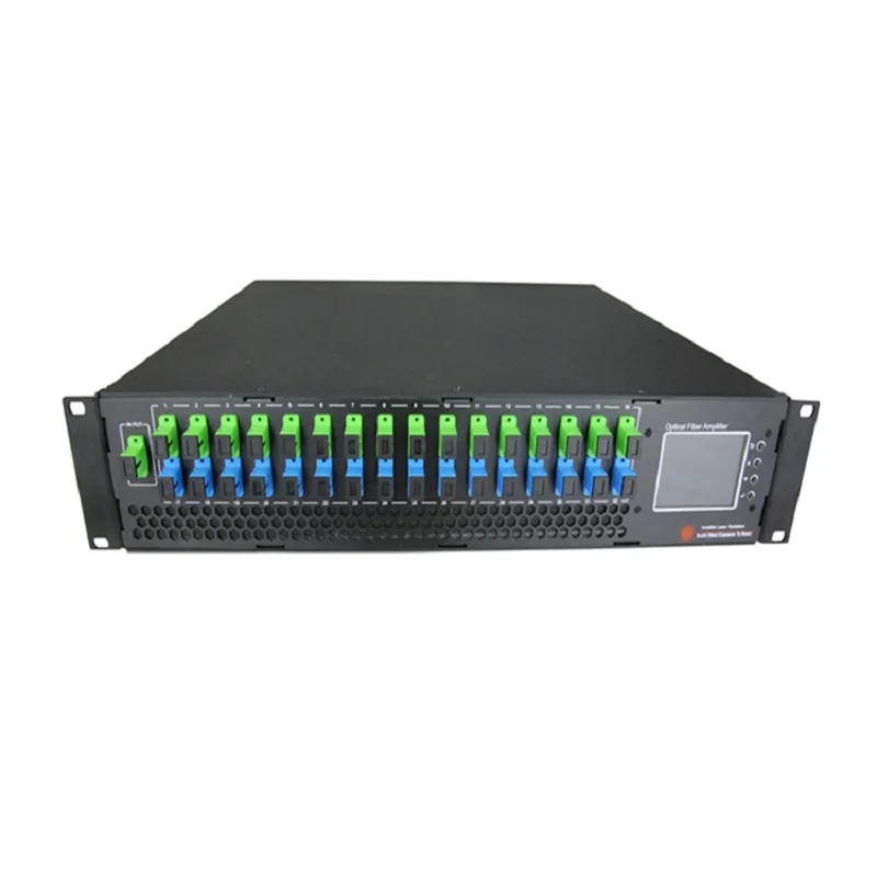 High Power 1550um Edfa 16 port 23 dbm WDM Optical Amplifier price
