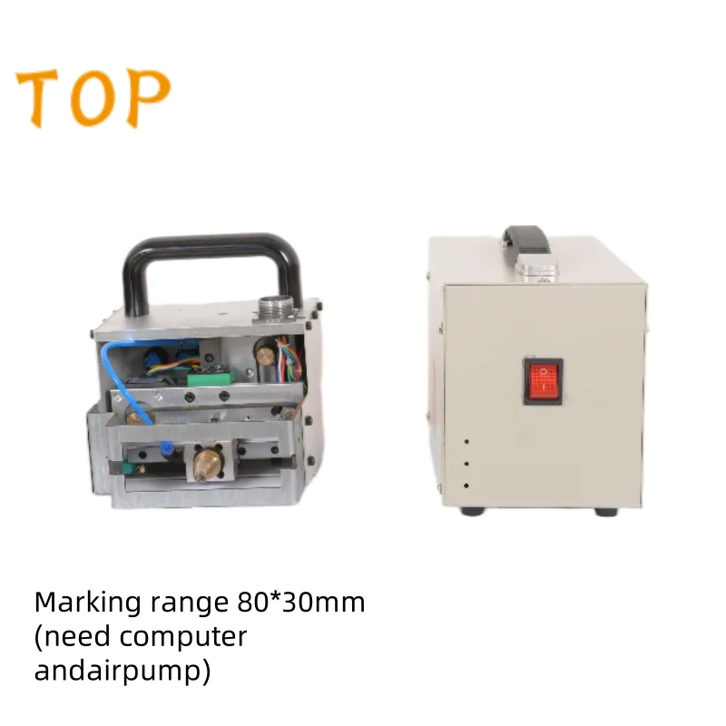 Лидер продаж небольшая портативная машинка для маркировки шильдиков пневматическая маркировочная машина гравировки металла 80*30 мм дата