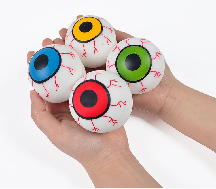 Hot Sale Vent Eyeball Squishy Balls In Assorted Colors Tpr Kids Sensory