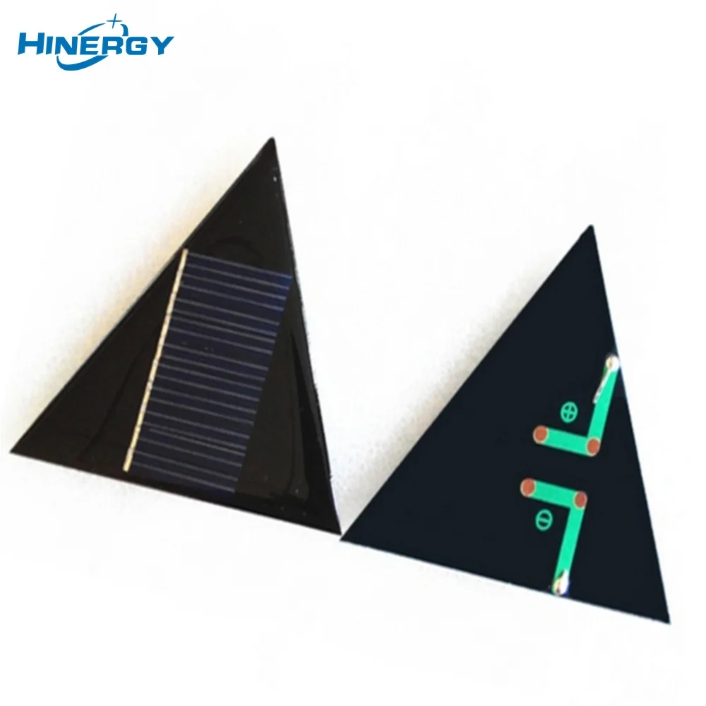 ソーラ様 ミニソーラーパネル6V 120mA三角形形状PERCタイプハーフセル