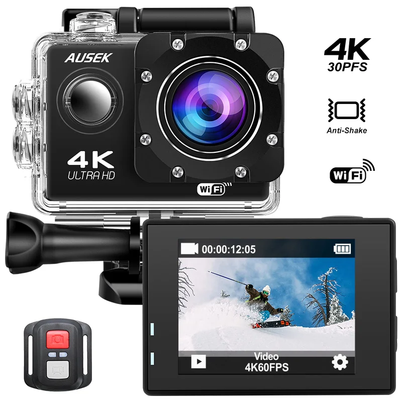 Support WIFI 4K Action Camera Akaso Multi Sports Auto Follow Camera Sports Camera With Tripod for Soccer Streaming