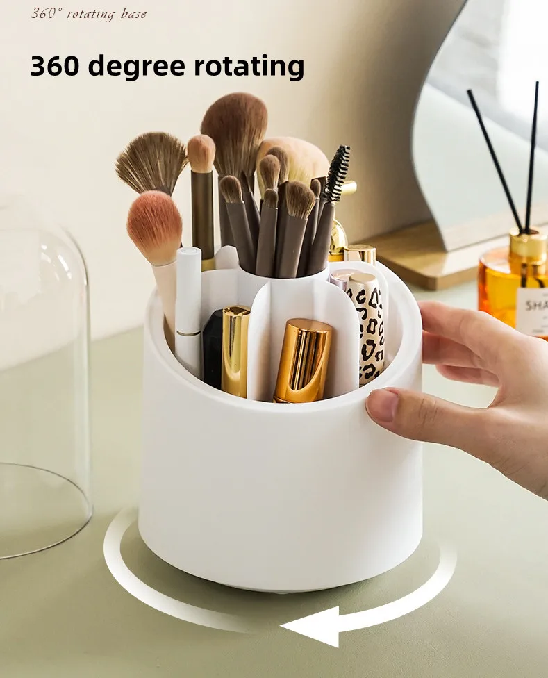 360 Rotation Multifunction New Design Round Makeup Brush Stand Holder