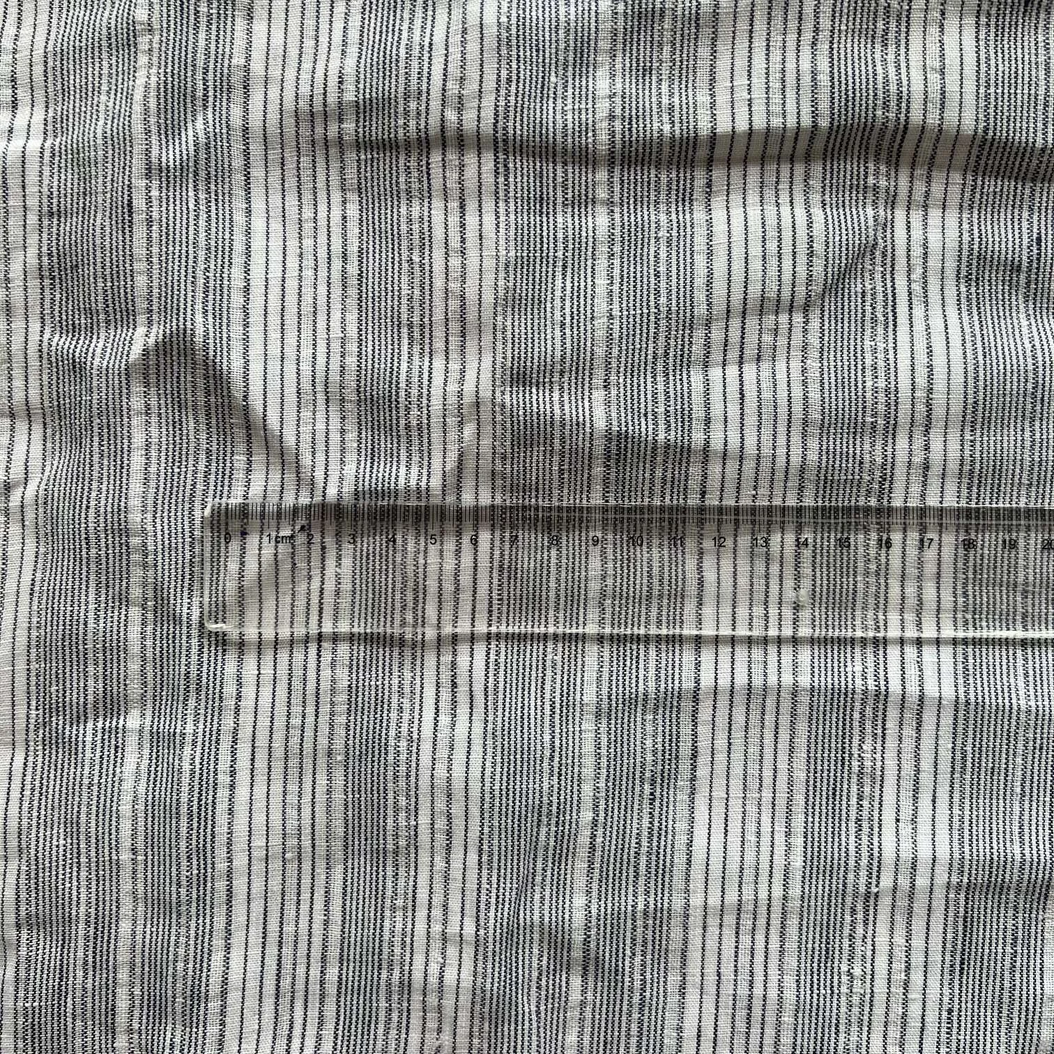 Низкая цена оптовая продажа не эластичная полосатая льняная пряжа для дивана окрашенная печатная 100 смесь одежды