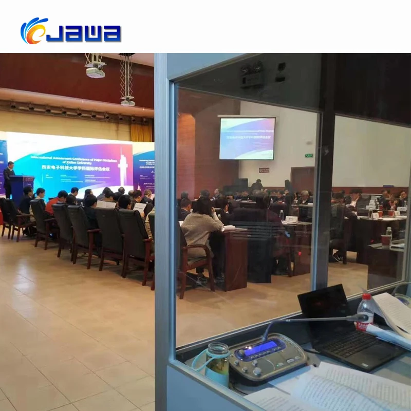 Professional IR Simultaneous Interpretation System Digital Interpreter Console Wireless Interpretation Equipment