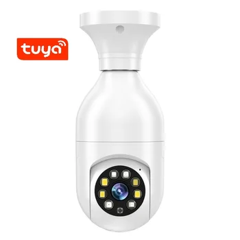 Tuya smart life a hundred per cent true 2MP Manufacturer E27 Bulb Camera Smart Bulb Camera Bulb Security Surveillance Camera