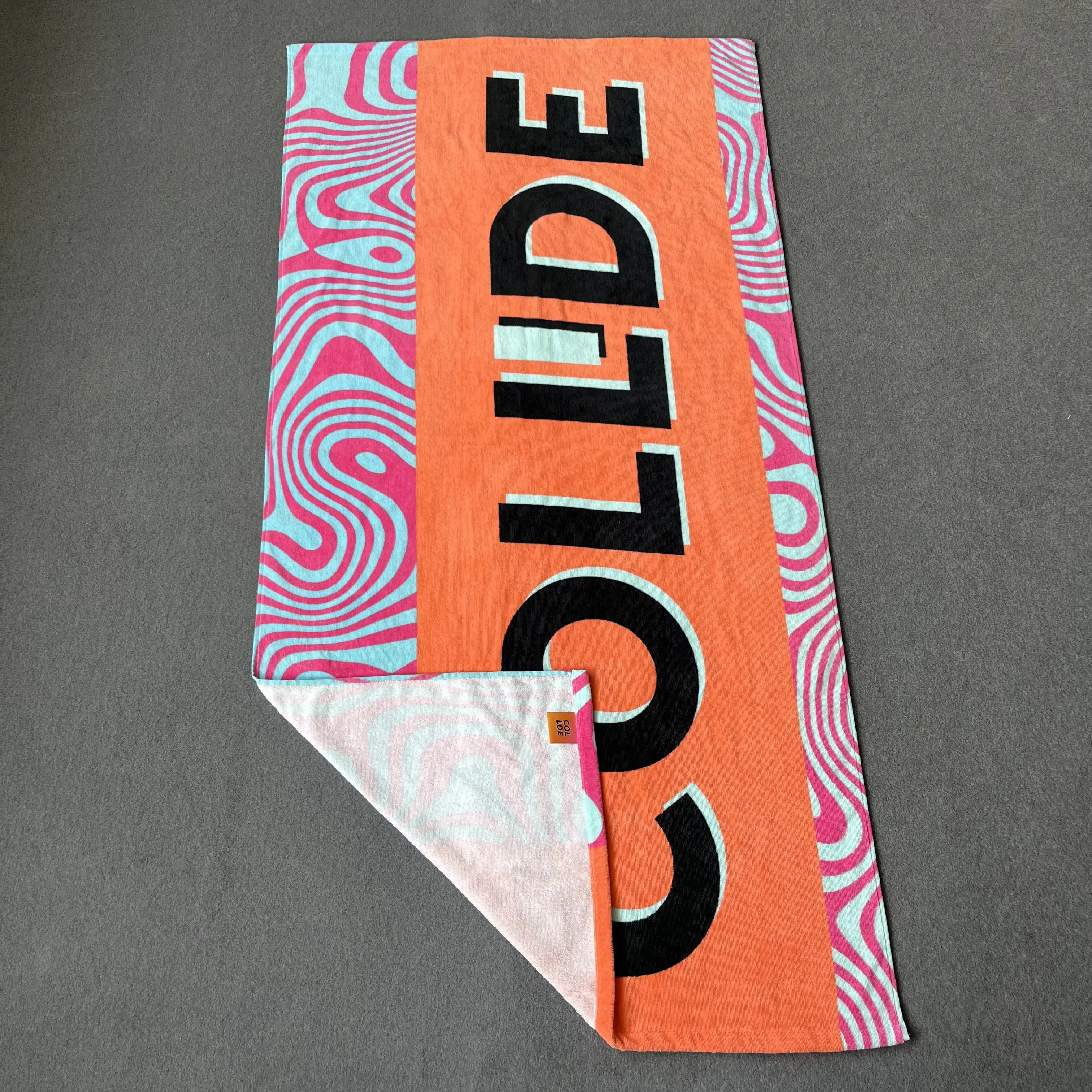 Personalised Custom 100% Cotton Jacquard Oversized Sublimation Printed Beach Towel With Logo factory