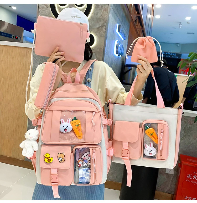 Hot Selling Backpack Set Bag Pack School Class Bag Teenager Girl School