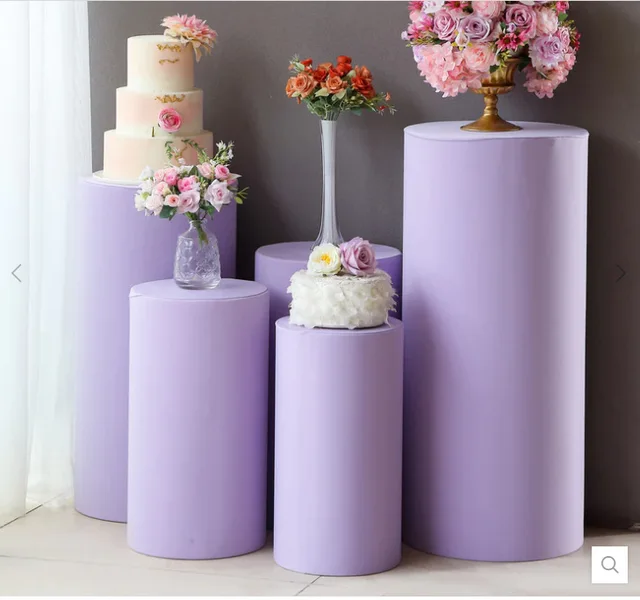 Dessert table Cylinder cover cylinder prop decoration cylinder cloth cover wedding party decoration