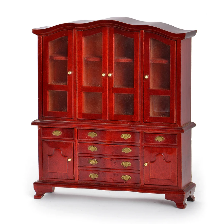 Meuble Miniature Chinois Antique Pour Maison De Poupée 1:6 - Décoration Intérieure En Bois, Style Ancien