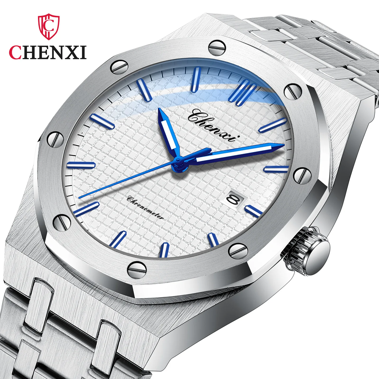 CX-8248 Men's Fine Steel Quartz Watch Hot Selling Waterproof Night