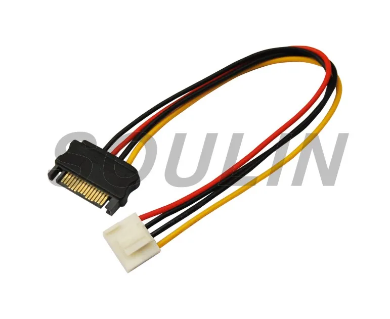 Удлинительный комбинированный кабель для передачи данных ATA SATA 22Pin 7 + 15 штекер-гнездо