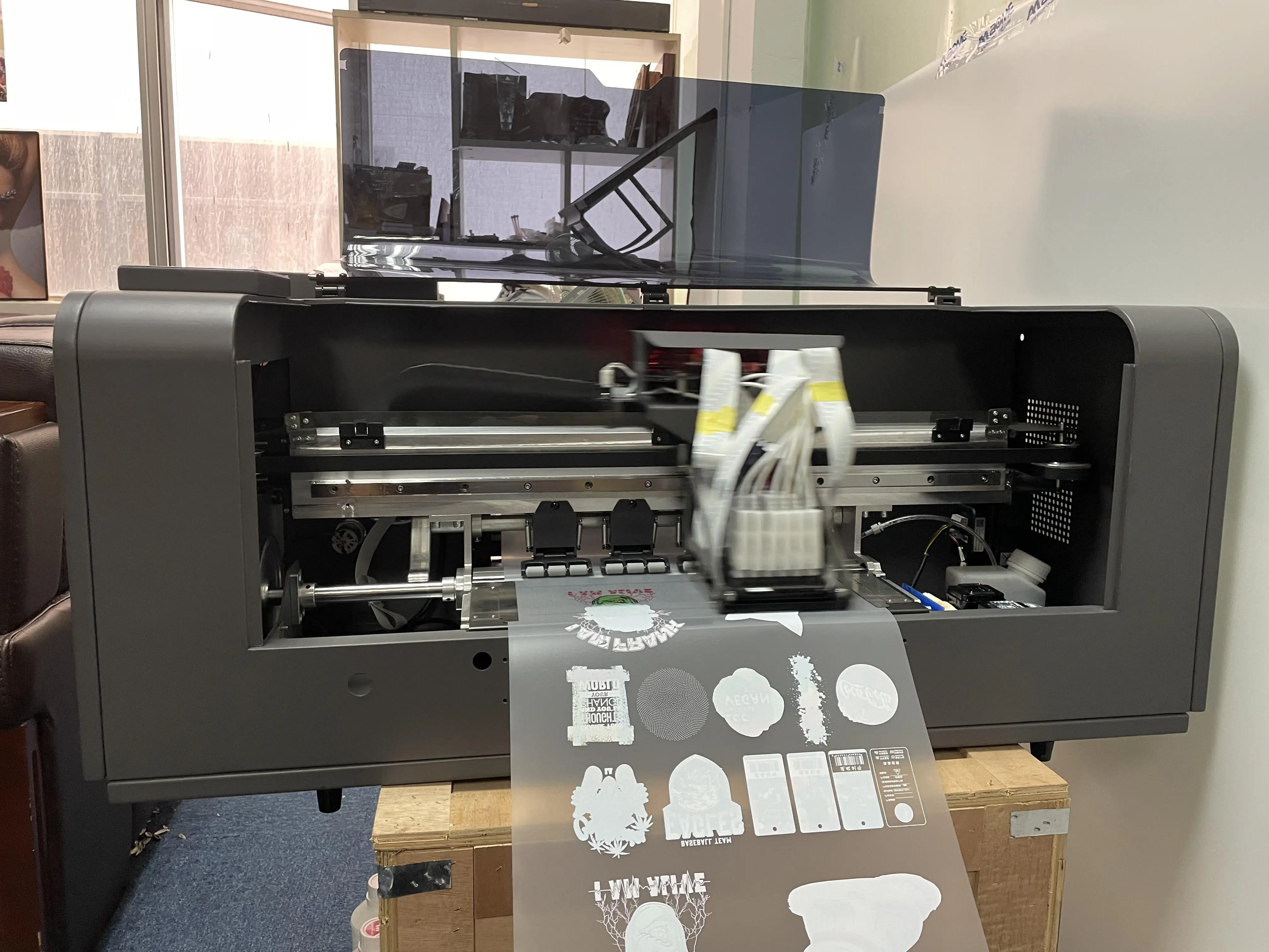 DTF Printer 30cm min Size with Dual Xp600 Printheads for Hoodies t Shirt, Hat Map DTF Print