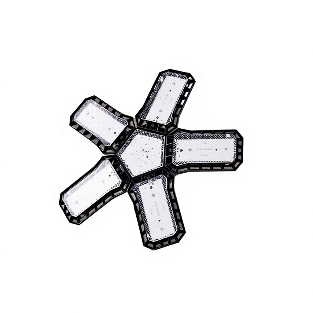 LED-UFO-Licht, extrem hell, faltbar, mit drei/vier/fünf Flügeln, E27-Schraubsockel, hitzebeständig, warmweißes Licht, 30000