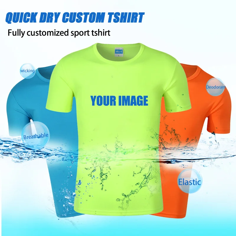 100 Polyester Quick Dry Mesh Sublimation Tee Custom Printed T Shirts