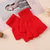 Red half finger