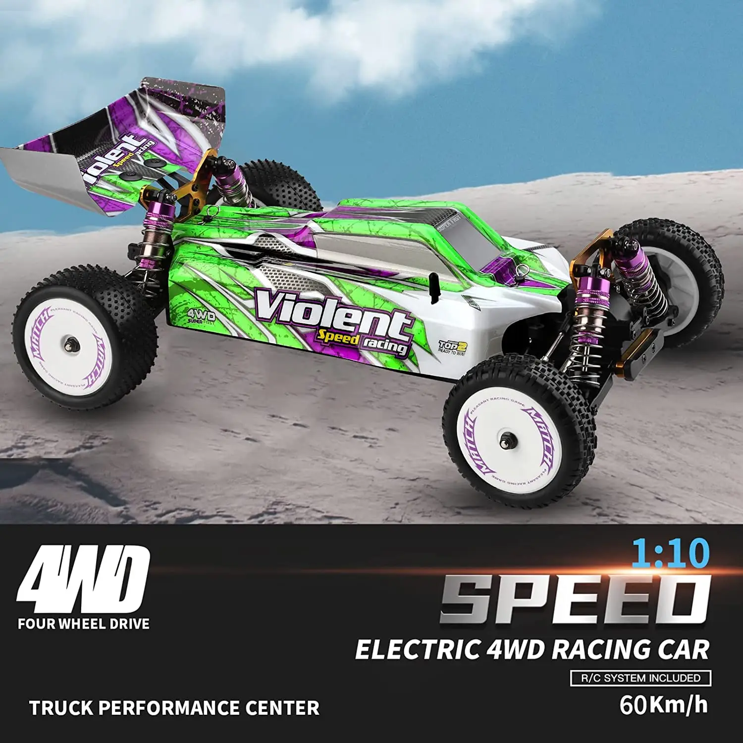 WL XK 104002 Explorer Speed Racing Car - 1/10 2.4G 4WD