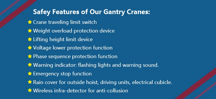 10 Ton 15 tons Heavy Duty Electric Hoist Single Beam Gantry Cranes Price
