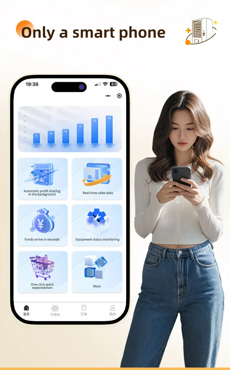 vendlife self service frozen fruit smoothie blend vending machine and cooling smoothie slushy vending machine-9