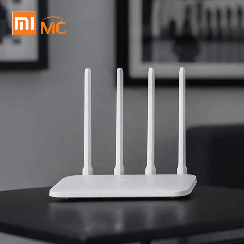 Маршрутизатор 4C глобальная версия крепление для спортивной камеры Xiao mi Wi-Fi маршрутизатор 4C 64M большой объем памяти 300 Мбит/с четырьмя с высоким коэффициентом усиления антенны смарт-Удаленное управление с помощью приложения