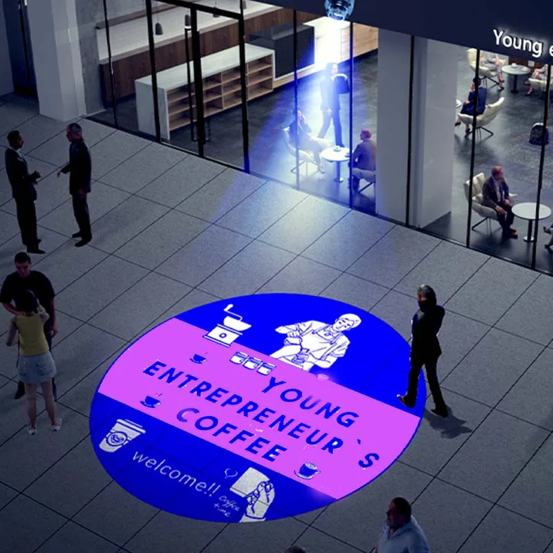 Outdoor Waterproof LED Advertising Projector - Digital  Logo Display Light, Billboard & Street Lighting with High Brightness