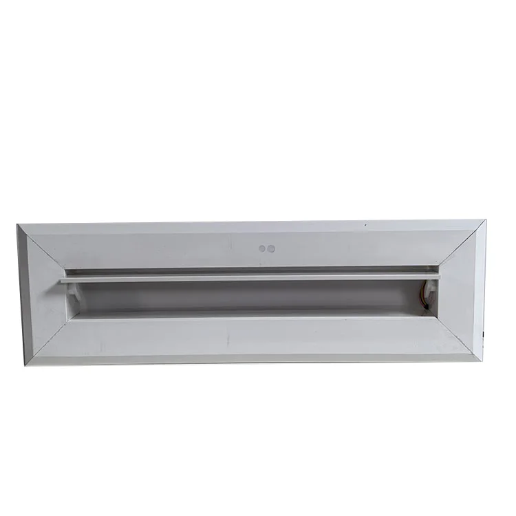 Modern Square PVC Louver Diffuser HVAC Electric Vent Registers Grilles for Living Room Outdoor Use Voice Control Stylish Air