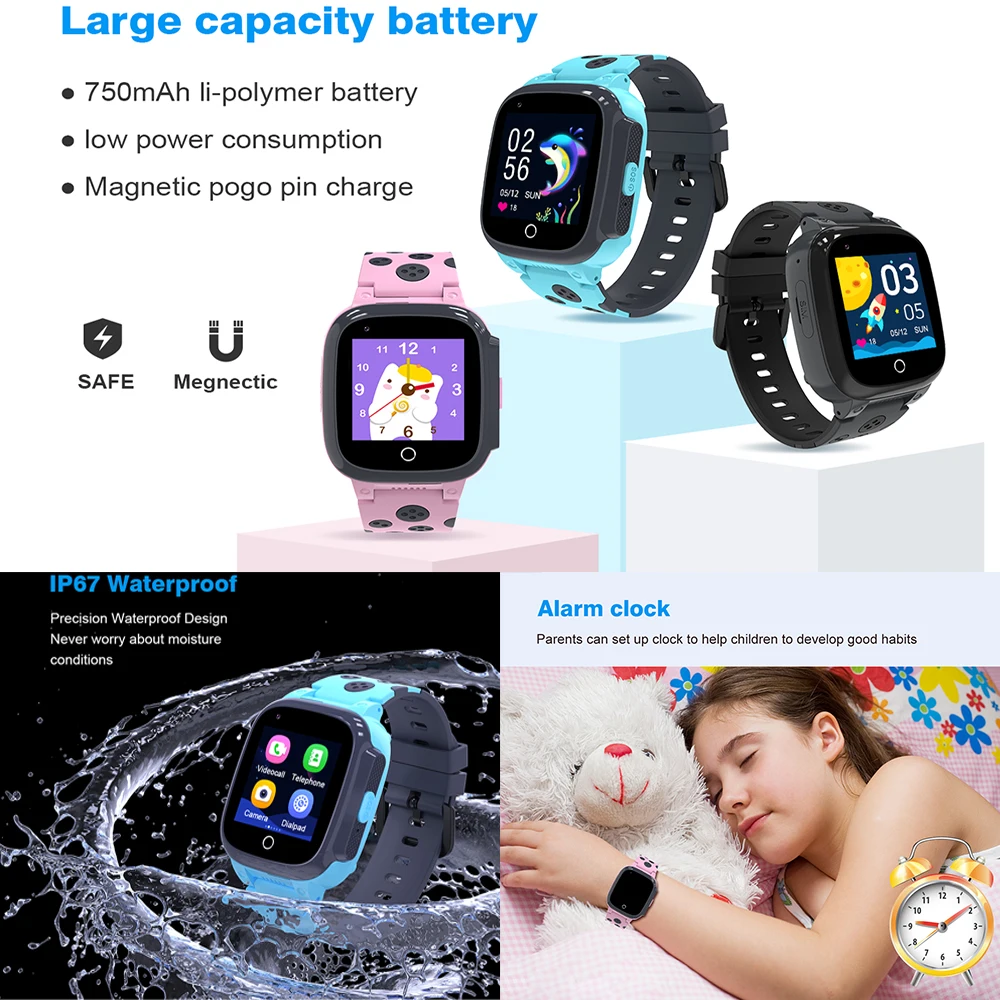 Reloj inteligente para niños, Tarjeta SIM compatible con llamadas