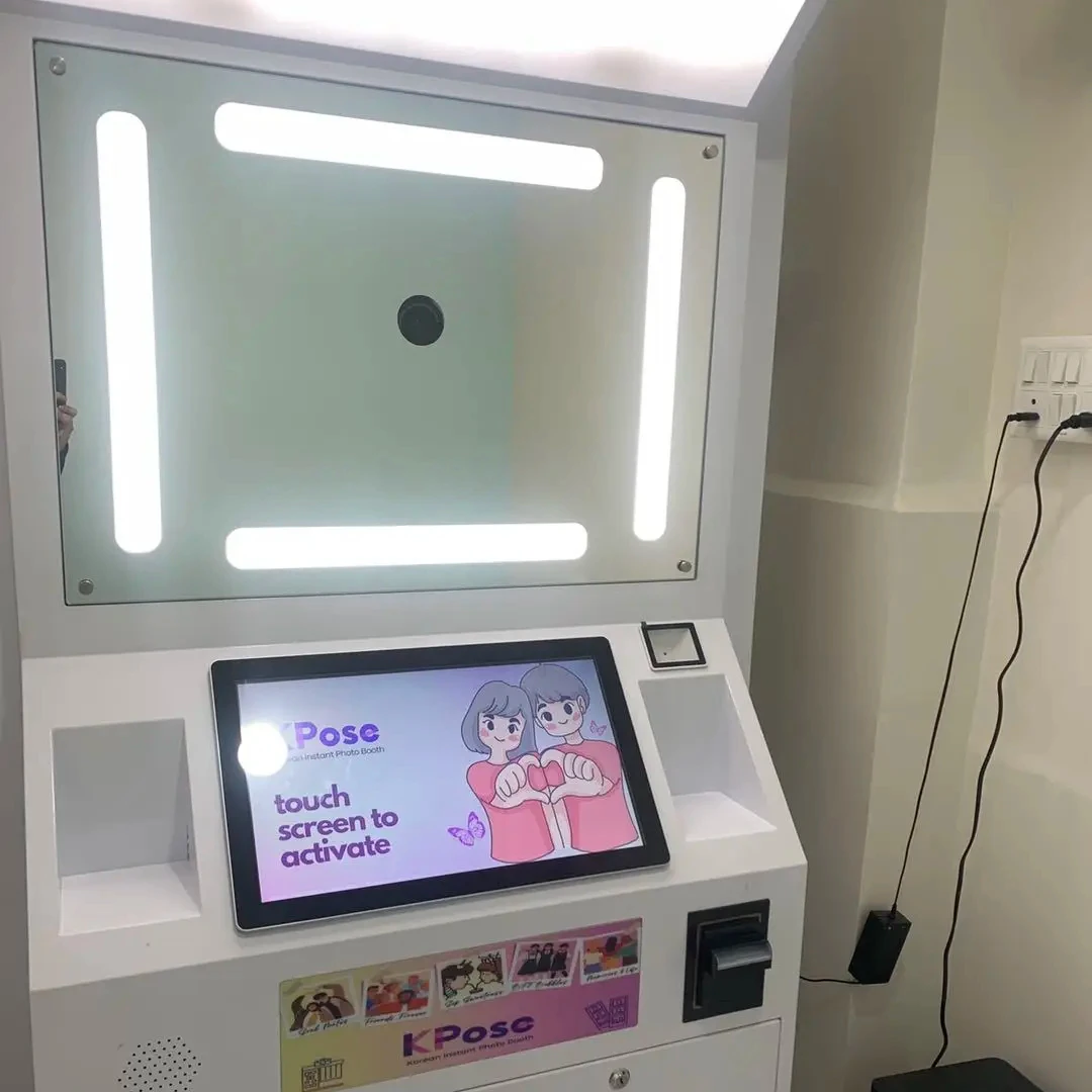 JLJ Professional Photo Booth Customized Photobooth Machine Self Service Coin Operated Photo Booth Photo Booth with Printer