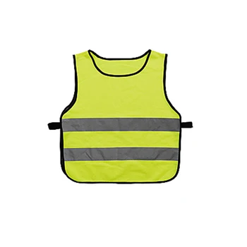 Factory price 120gsm 100% polyester fabric 5cm reflective safety warning vest