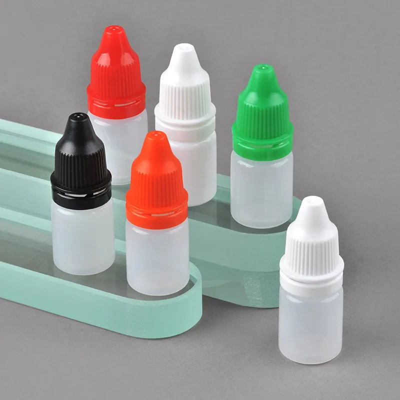 Wholesale 3 ml 5 ml 10 ml 15 ml 20 ml 30 ml 50 ml and 100 ml PE Plastic Soft Eye Glue Squeeze Dropper Bottles