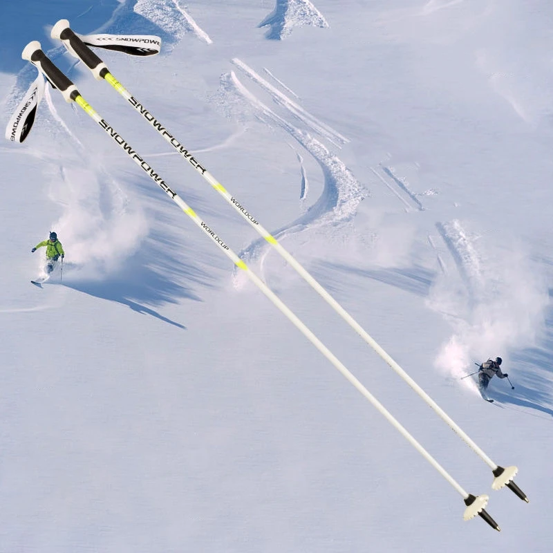 Light nordic carbon ski poles