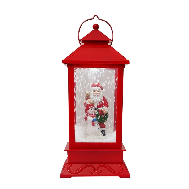 Wunderschöne Festliche Weihnachtslampe Mit Licht Und Musik,Schneefall-laterne Für Festlichkeiten,Elegante Weihnachtslaternen-dekorationen