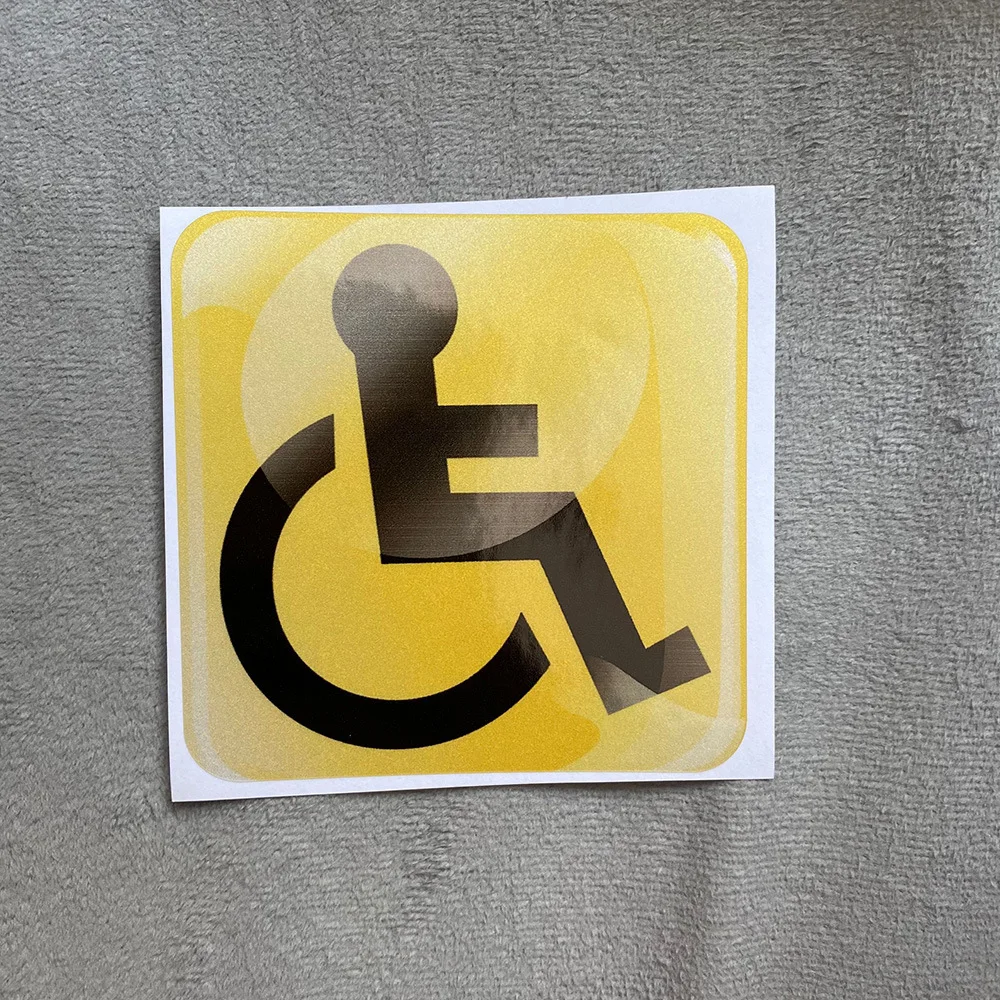 Disabled Wheelchair Symbol Labels Signs Stickers Convenient Decals For ...