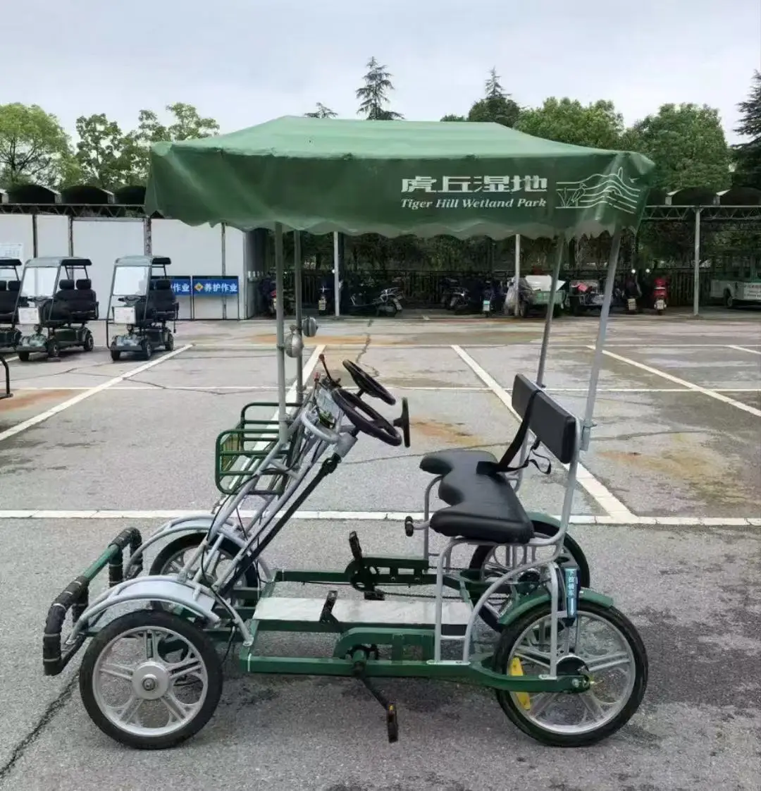 Seater Bike Colorful Tandem Quad Bike for Fun Rides