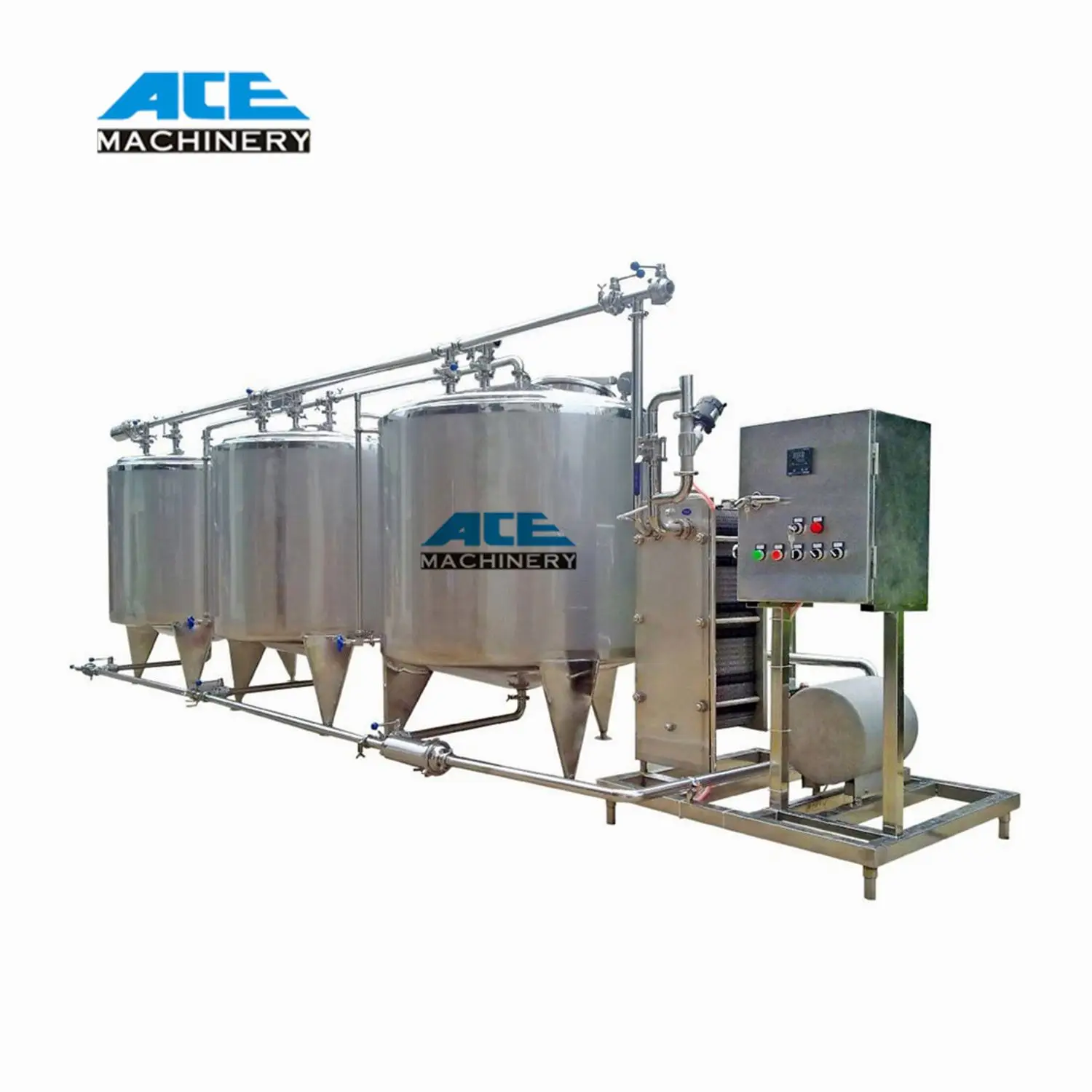 New Design Customized Sale Stainless Steel 500L Automatic Milk Cip Cleaning System Machine