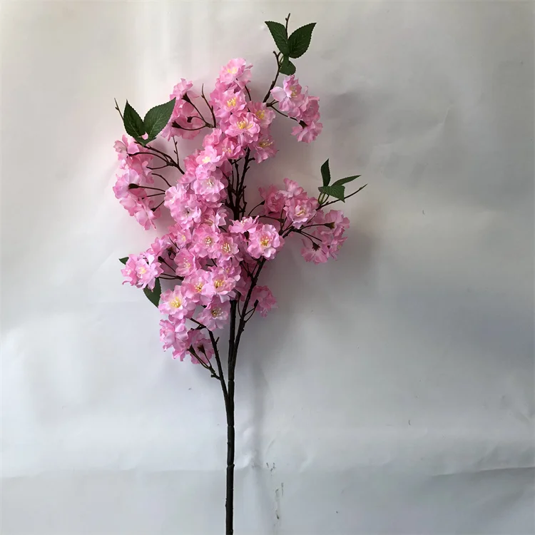 N0208 Bulk Silk Cherry Blossom Branches Passion Artificial Flowers
