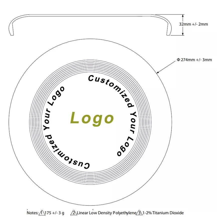 Пластиковый спортивный летающий диск для домашних животных 175 г OEM pe Custom Standard Ultimate outdoor pet game Frisbe