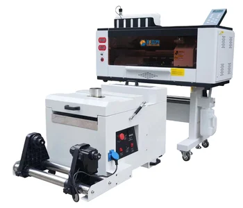 On-time Delivery Guarantee easy to operate 30cm printing 2 Xp600 dtf Printer with powder machine For T-shirt printing