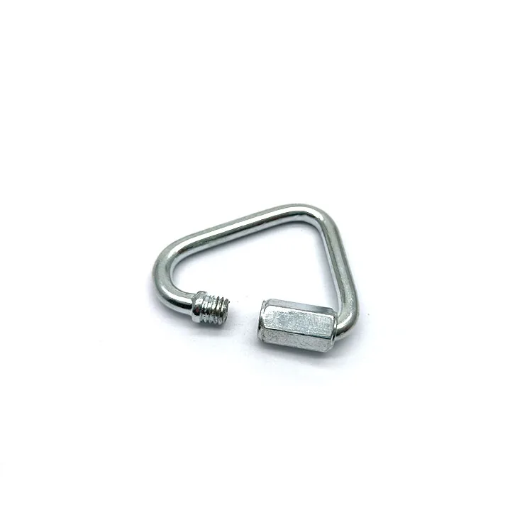 Multifunctional Zinc Alloy Carabiner Quick Triangle Screwlock Link Lock Ring Hook M3.5M5M6M8M10M12M14