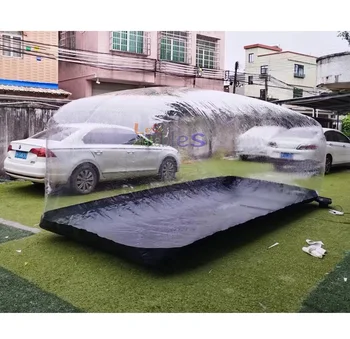 Custom transparent PVC folding inflatable car bubble covers tent durable inflatable car storage for sale