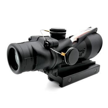 Red And Green Illuminated Tactical Optical Sight Scope ACOG 4X32 TA31
