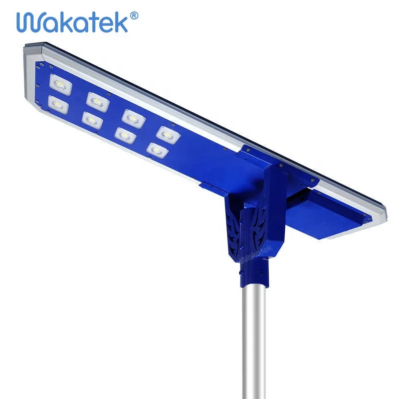 WAKATEK  60W All in One Solar Street Lights Guangdong Outdoor Energy Saving Waterproof Lights