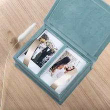 Custom Keepsake Case Elegant Storage Box Luxurious Velvet Photo Box for Instax and Other Formats
