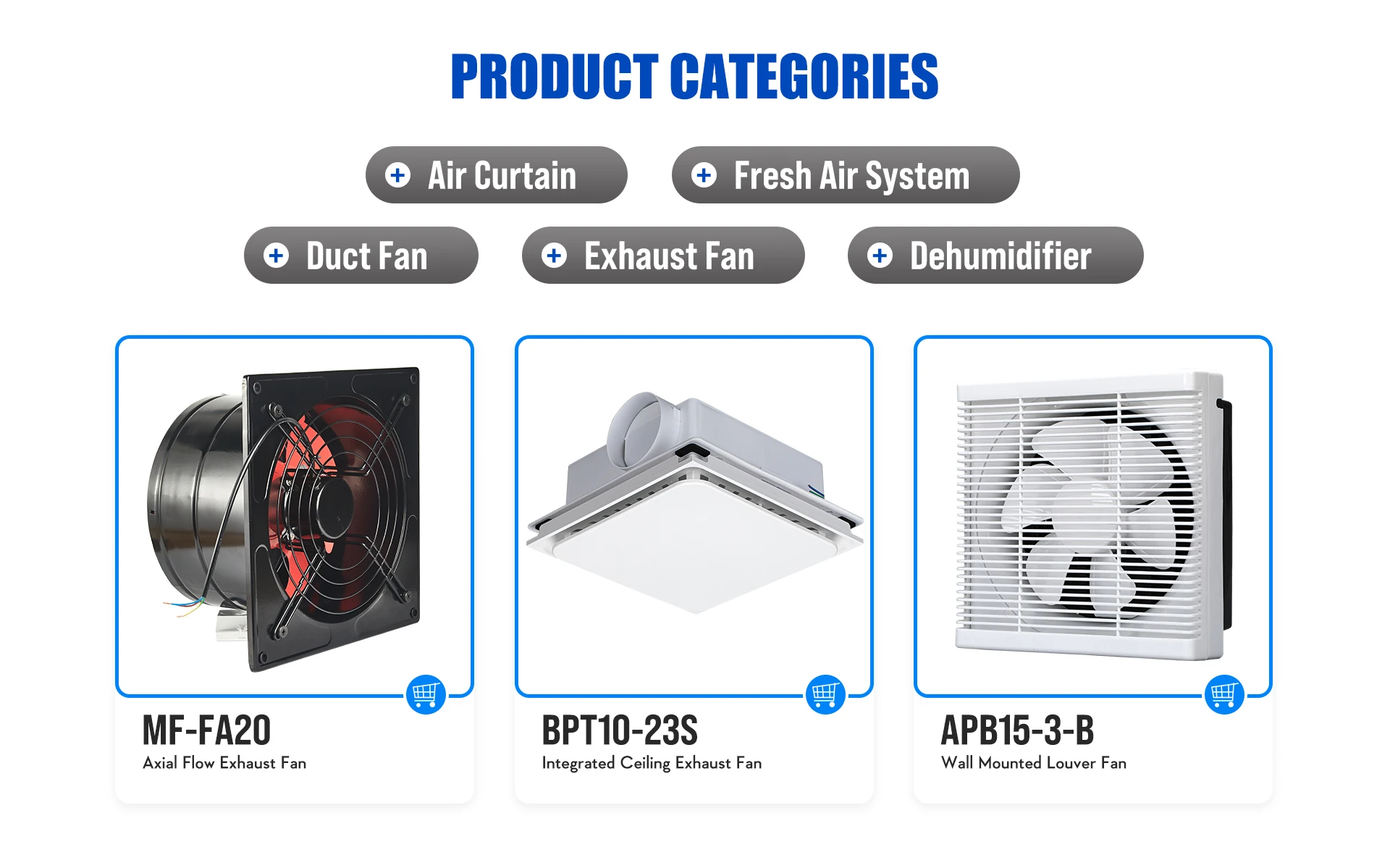 Foshan Mifeng Electrical Equipment Co., Ltd. - Air Curtain, Inline Duct Fan