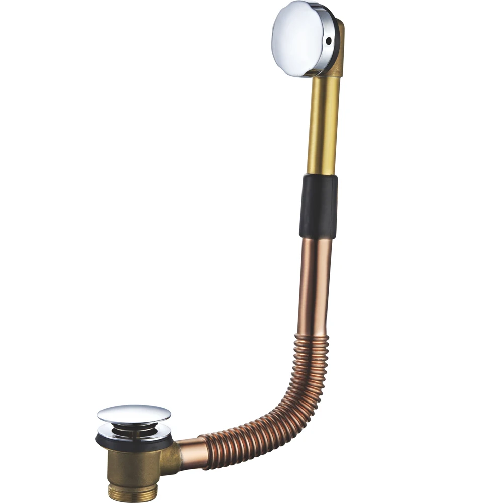 Brass Push Button Bath Tub Drain Fittings Buy Drain Tubes & Fittings