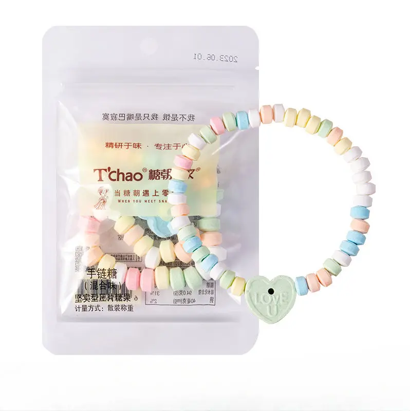 Multicolor Fruitflavored Chewables Candy Bracelet Sugar Tablet Candy