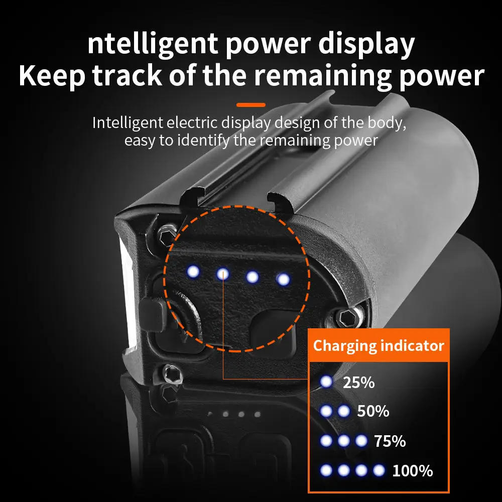 2024 New Bicycle LED Light 2600lm High Bright Night Bike Light