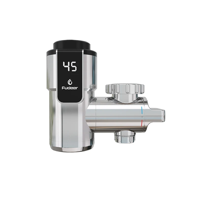 Fudeer Electric Water Heating Tap Conector Instant Hot Water Faucet Adapter 220v Free Installation Tankless Water Heater 3000w
