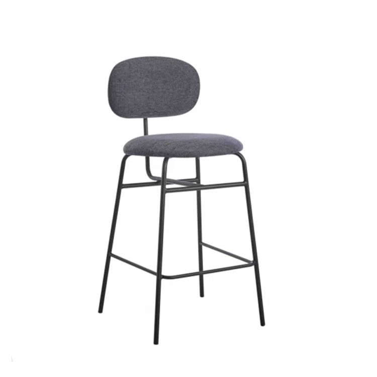 Modern Luxury Home Furniture Cafe Restaurant Dine Chair Kitchen Island Chairs Metal High Bar