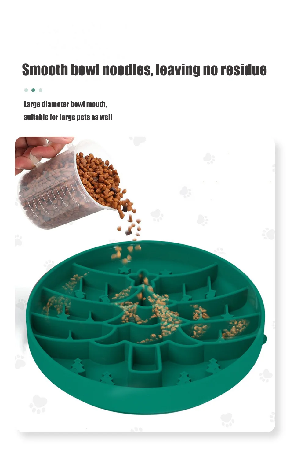 Christmas Slow Food Dog Bowl Silicone Slow Food Bowl Suction Cup Licking Mat Anti-choking Food Bowl details